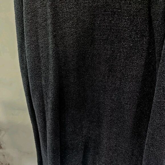 Barefoot Dreams Cardigan Womens L XL Black Bamboo Chic Light Wrap Drape Long - Picture 12 of 13